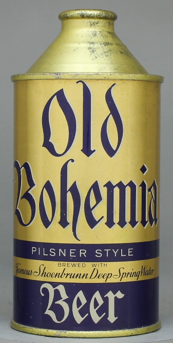 Old Bohemia Pilsner Style Beer Cone Top Can