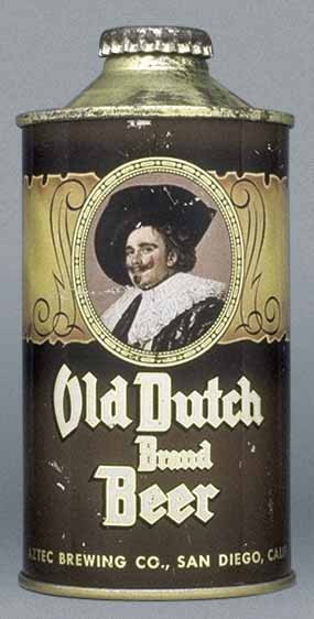Old Dutch Brand Beer Cone Top Can