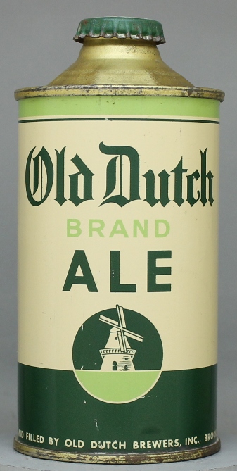 Old Dutch Brand Ale Cone Top Can