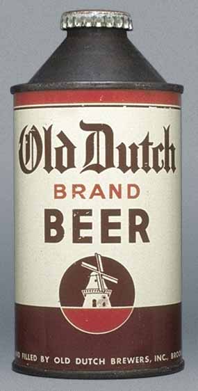 Old Dutch Brand Beer Cone Top Can