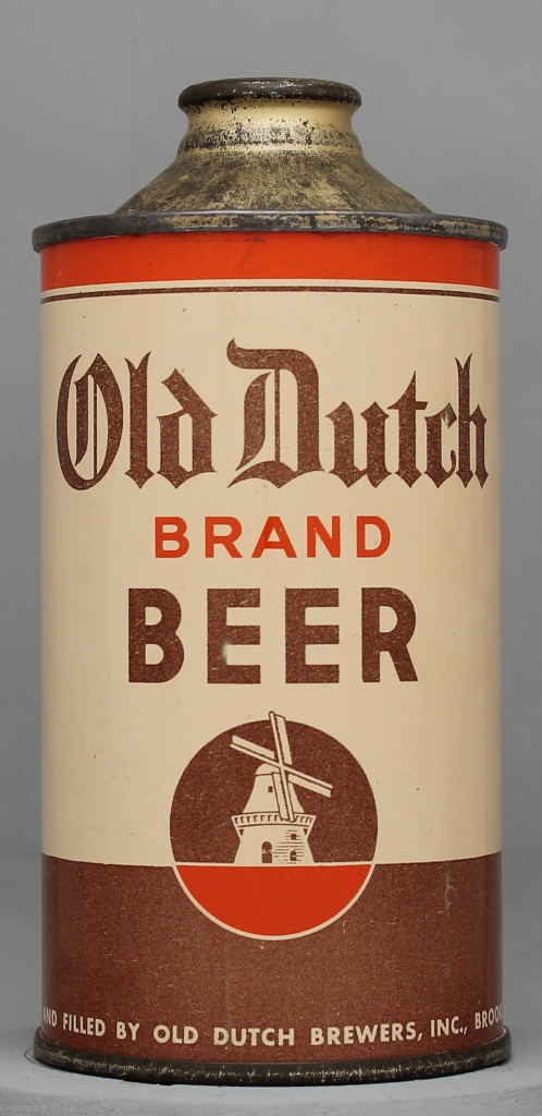 Old Dutch Brand Beer Cone Top Can