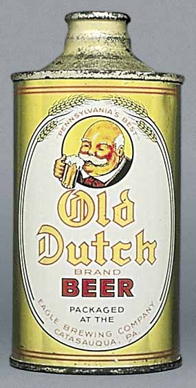 Old Dutch Brand Beer Cone Top Can