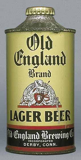 Old England Brand Lager Beer Cone Top Can