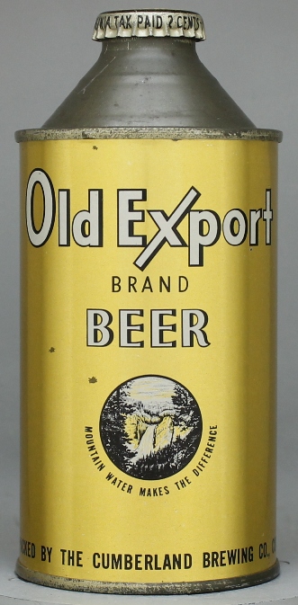 Old Export Brand Beer Cone Top Can