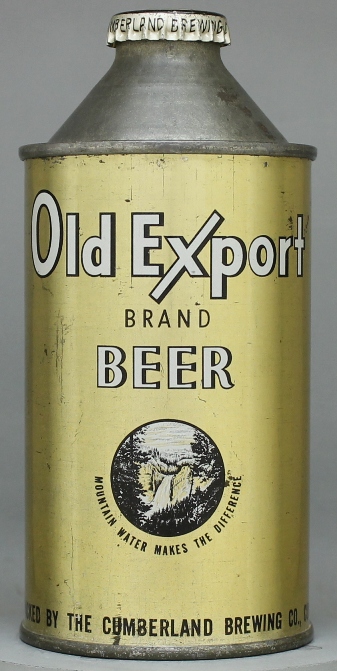 Old Export Brand Beer Cone Top Can
