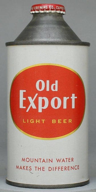 Old Export Light Beer Cone Top Can
