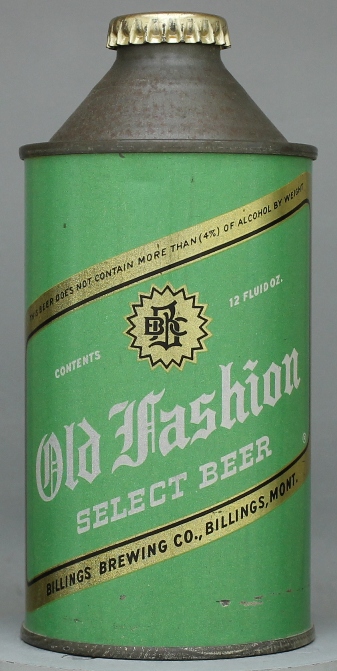Old Fashioned Select Beer Cone Top Can