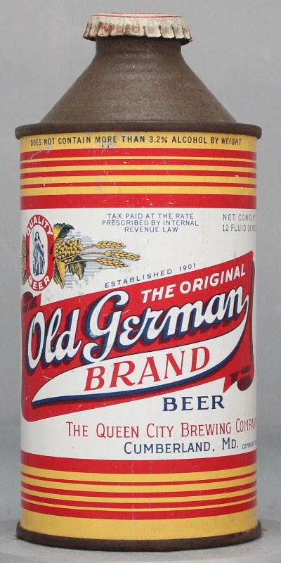 Old German Brand Beer Cone Top Can
