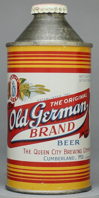 Old German Brand Beer Cone Top Can