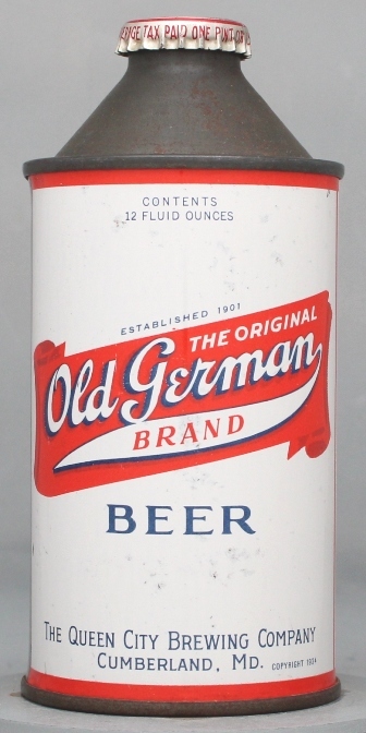 Old German Brand Beer Cone Top Can