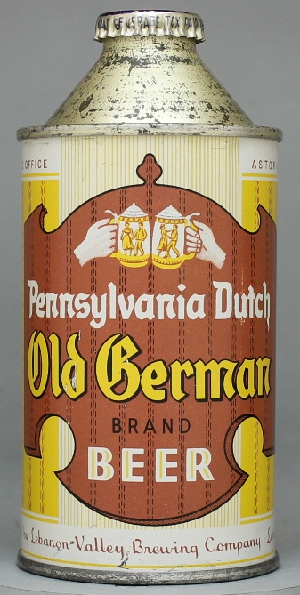 Old German Brand Pennsylvania Dutch Beer Cone Top Can