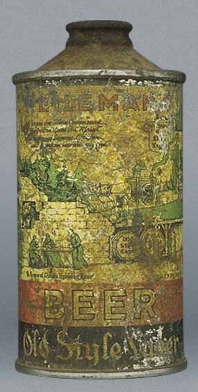 Heileman's Old Style Lager Beer Cone Top Can