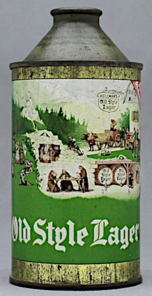 Old Style Lager Beer Cone Top Can