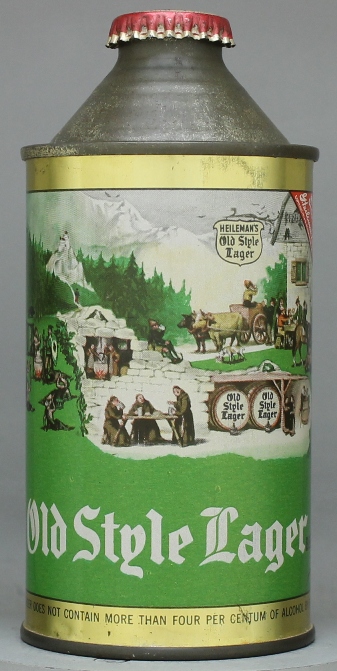 Old Style Lager Beer Cone Top Can