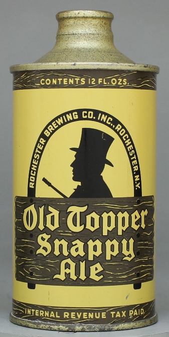 Old Topper Snappy Ale Cone Top Can