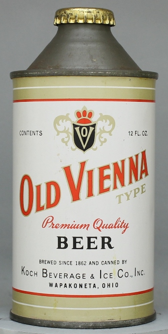 Old Vienna Type Beer Cone Top Can