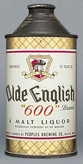 Olde English 600 Malt Liquor Cone Top Can