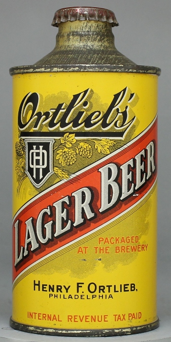 Ortlieb's Lager Beer Cone Top Can