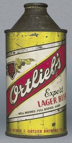 Ortlieb's Export Lager Beer Cone Top Can