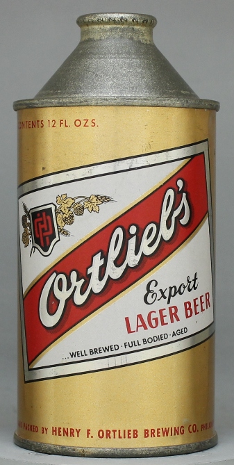 Ortlieb's Export Lager Beer Cone Top Can