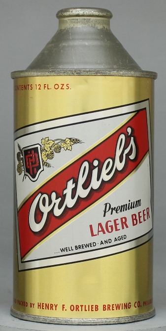 Ortlieb's Premium Lager Beer Cone Top Can