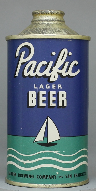 Pacific Lager Beer Cone Top Can