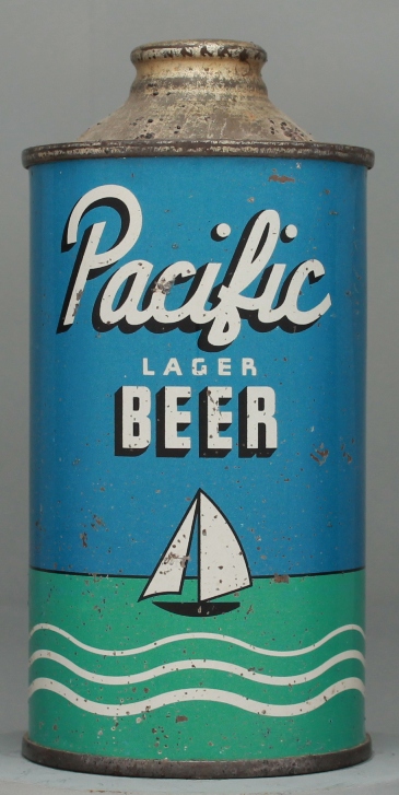 Pacific Lager Beer Cone Top Can