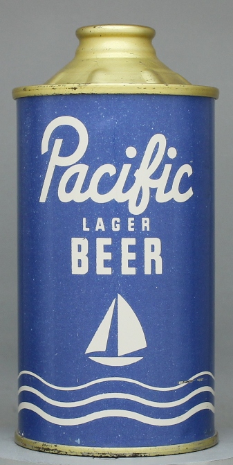 Pacific Lager Beer Cone Top Can