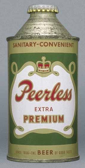 Peerless Extra Premium Beer Cone Top Can