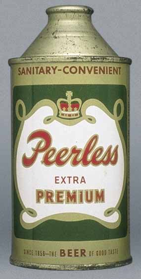 Peerless Extra Premium Beer Cone Top Can