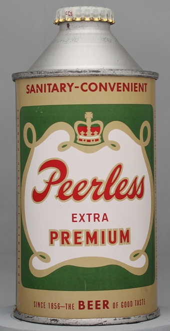 Peerless Extra Premium Beer Cone Top Can