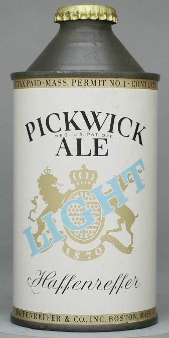 Pickwick Light Ale Cone Top Can