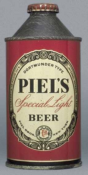 Piel's Special Light Dortmunder Beer Cone Top Can