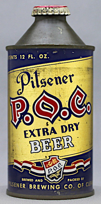 P.o.c. Pilsener Extra Dry Beer Cone Top Can