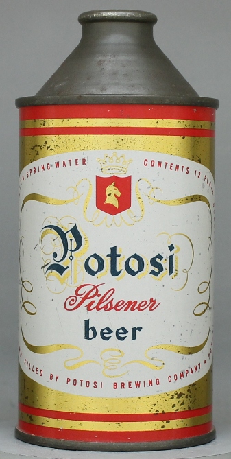 Potosi Pilsener Beer Cone Top Can