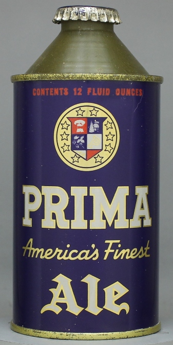 Prima America's Finest Ale Cone Top Can
