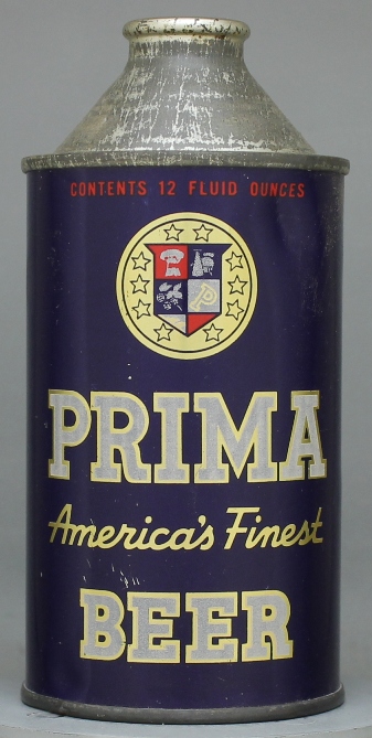 Prima America's Finest Beer Cone Top Can
