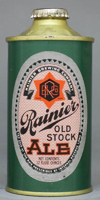 Rainier Old Stock Ale Cone Top Can