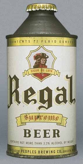 Regal Supreme Beer Cone Top Can