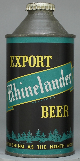Rheinlander Export Beer Cone Top Can
