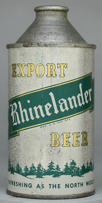 Rheinlander Export Beer Cone Top Can