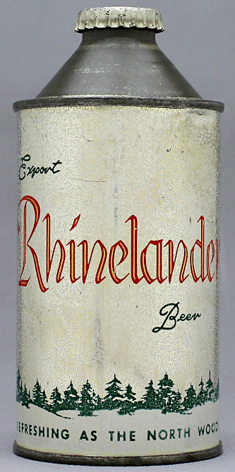 Rheinlander Export Beer Cone Top Can