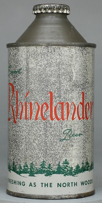 Rheinlander Export Beer Cone Top Can