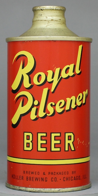Royal Pilsener Beer Cone Top Can