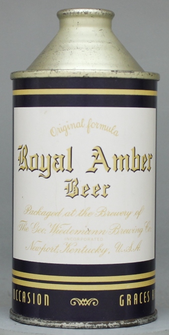 Royal Amber Beer Cone Top Can