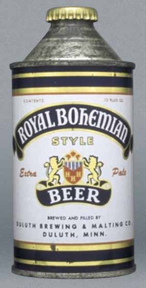 Royal Bohemian Style Extra Pale Beer Cone Top Can