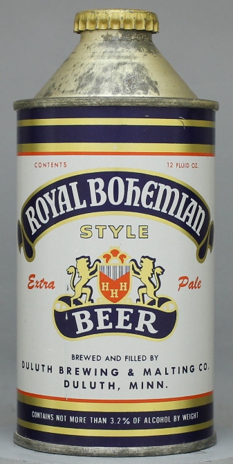 Royal Bohemian Style Extra Pale Beer Cone Top Can