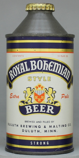 Royal Bohemian Style Extra Pale Beer Cone Top Can