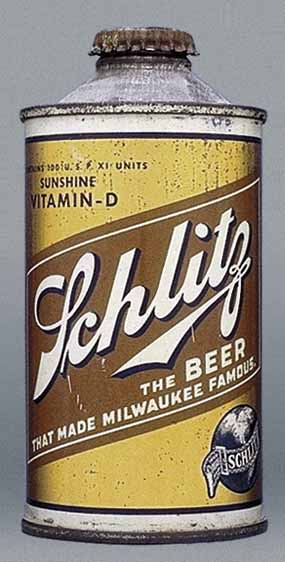 Schlitz Beer Cone Top Can