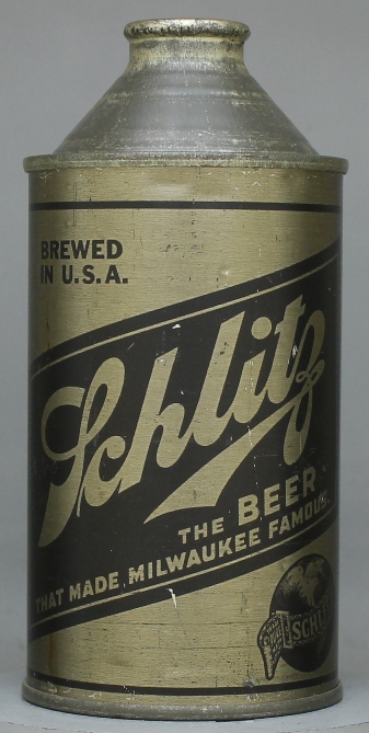 Schlitz Beer Cone Top Can
